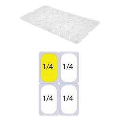 Σχάρα στραγγίσματος 20.5x10.5 PP για Δοχεία Τροφίμων, (GN1/4 265x162mm) GNPPS-14