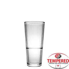 ​Γυάλινο Ποτήρι Ψηλό, 29.5cl, στοιβαζόμενο, φ7.1x15.8cm, tempered GRANDE SUNRAY, PASABAHCE (τιμή για 12 τεμάχια) PAS.520420