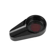 ​Σταχτοδοχείο πούρων από κράμα αλουμινίου, 12x6.8x2.5cm, 237gr, μαύρο BR5672-B