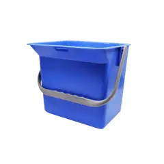 Κουβάς πλαστικός 6L ορθογώνιος, μπλε 28550.06/BL