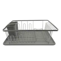 ΠΙΑΤΟΘΗΚΗ ΑΣΗΜΙ ΓΚΡΙ 43x32x14,5εκ. 800339