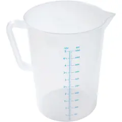 Κανάτα Μεζούρα PP (Πολυπροπυλαινίου), 5LT, διάφανη φ20x27Ycm 86521