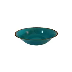 Μπωλ πορσελάνης, Φ23cm, Κυπαρισσί με ρίγα, σειρά OPERA, LUKANDA (τιμή για 6 τεμάχια) LOP99-BL-23