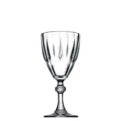 Γυάλινο Ποτήρι Σκαλιστό Κολωνάτο, 19cl, φ7.8x16.2cm, DIAMOND PASABAHCE (τιμή για 6 τεμάχια) PAS.44757