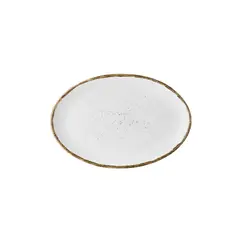 Πιάτο Οβαλ πορσελάνης, 25cm, Λευκό, σειρά 360, LUKANDA 360W-OP-25