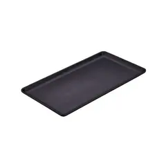 ​Πιατέλα (Δίσκος) μελαμίνης, 32x17xΥ2cm, 310gr, μαύρη GRM-412/BLACK