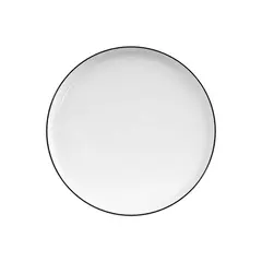 Πιάτο ρηχό πορσελάνης φ28cm, με μαύρη ρίγα, Σειρά Nordika Rim Black, CostaVerde (τιμή για 12 τεμάχια) 056.0015.03949