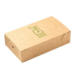 Χάρτινο κουτί Club Sandwich, 22x13x5.5cm, μιας χρήσης, Plastic Free, GAIA (τιμή για 50 τεμάχια) P12873