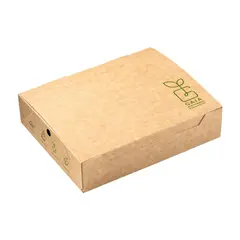 Χάρτινο κουτί Κρέπας/Βάφλας, 22x18x5.8cm, μιας χρήσης, Plastic Free, GAIA (τιμή για 50 τεμάχια) P12785