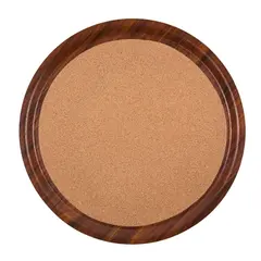 ​Δίσκος laminated σερβιρίσματος με φελλό, στρογγυλός φ38cm, χρώμα ξύλου ΜΑΤΤ CMT380MD