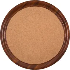 ​Δίσκος laminated σερβιρίσματος με φελλό, στρογγυλός φ43cm, χρώμα ξύλου ΜΑΤΤ CMT430MD
