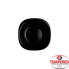 Πιάτο Οπαλίνης Ρηχό 20x20cm, Μαύρό, Tempered, Σειρά Paros (τιμή για 24 τεμάχια) LFP-85/BK