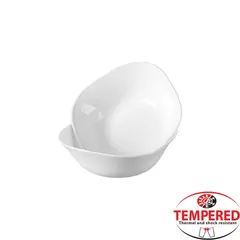 Σαλατιέρα/Μπωλ Οπαλίνης Ορθογώνια 21x21cm, Λευκό, Tempered, Σειρά Paros (τιμή για 12 τεμάχια) LFW-95/WH