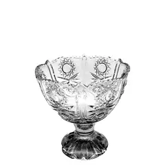 Γυάλινο μπωλ παγωτού, αστέρι, 28cl, Φ10.5x11cm, με πόδι (τιμή για 6 τεμάχια) LX8002