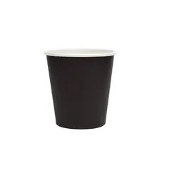 Ποτήρι Ζεστών Χάρτινο 4oz, Μαύρο (τιμή για 200 τεμάχια) φ6x6h cm  EM-4OZ/BK