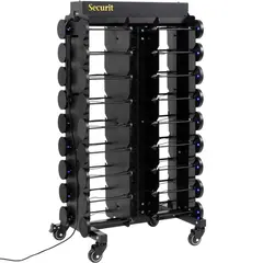 Καρότσι για φόρτιση & μεταφορά 36 φωτιστικών LED, 29.5x64xΥ130cm, SECURIT LP-TRO-36