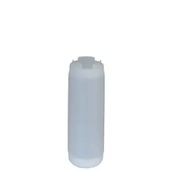 Πλαστικό μπουκάλι κετσαπ/μουστάρδας 24oz φ6,5x23h (708 ml) Squeeze, κάτω ροή (FIFO), διάφανο JD-FIFO24