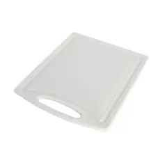 Πλάκα Κοπής Πολυαιθυλενίου HDPE500, με χερούλι & λούκι, άσπρη, GN1/2, 32.5x26.5x1cm YPL-H-GN1/2/WH