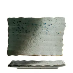 Πιατέλα πορσελάνης 34.5x21cm, ακανόνιστο σχήμα, Gaia, BONNA (τιμή για 2 τεμάχια) GAI38DT