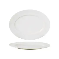 Πιάτο Οβάλ Πορσελάνης, 30cm, λευκό, Σειρά Fine Plus, BARELEE (τιμή για 12 τεμάχια) 095251A-G001
