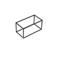 Βάση μεταλλική μαύρη, GN1/3, 32.5x17.6xΥ16cm, σειρά Venezia, Leone T0581.Z