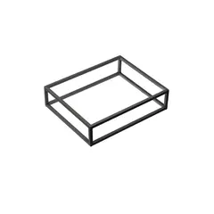 Βάση μεταλλική μαύρη, GN1/2, 32.5x26.5xΥ8cm, σειρά Venezia, Leone T0582.Z