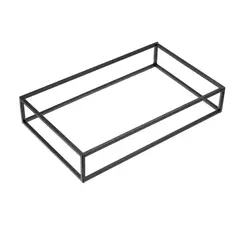 Βάση μεταλλική μαύρη, GN1/1, 53x32.5xΥ8cm, σειρά Venezia, Leone T0586.Z