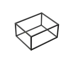 Βάση μεταλλική μαύρη, GN1/2, 32.5x26.5xΥ16cm, σειρά Venezia, Leone T0583.Z