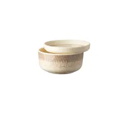 Μπωλ Μελαμίνης, φ16cm, με καπάκι, 390gr, Σειρά DOME, κρεμ (τιμή για 6 τεμάχια) S-3167/IV