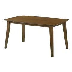 Z.E803,2 DOM Τραπέζι Τραπεζαρίας, Απόχρωση Καρυδί 150x90x75cm