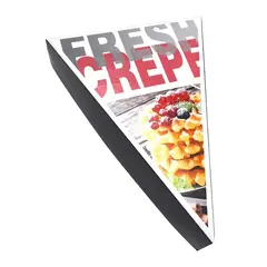 Κουτί μεταλιζέ, για Κρέπα Τριγωνική, μαύρο. 26x26x18cm. Συσκευασία 10kg (182 τεμάχια). 259.01