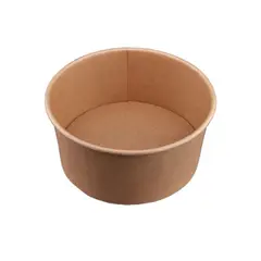 Μπωλ 1000ml, Φ15x7,5h cm, Χάρτινο Kraft, μιας χρήσης, Lariplast (τιμή για 100 τεμάχια) LR.BL15-1000