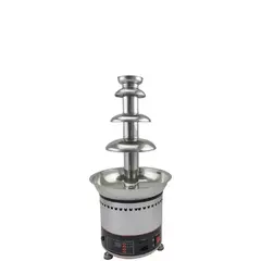 Ηλεκτρικό Σιντριβάνι Σοκολάτας Φόντυ, 3Kg, 4 επίπεδα, Φ28x56cm, 300W, KARAMCO ET-QL-4/58