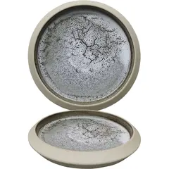 Πιάτο πορσελάνης με κάθετα πλαϊνά, φ28.5xΥ3cm, σειρά Fusion, Prego (τιμή για 6 τεμάχια) P-FU-3-RV28.5