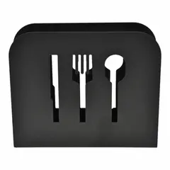 ΧΑΡΤΟΠΕΤΣΕΤΟΘΗΚΗ ΜΕΤΑΛΛΙΚΗ ΜΑΥΡΗ ΜΑΤ ΜΑΧΑΙΡΟΠΗΡΟΥΝΑ 15x4,5x13εκ.ANKOR 829927