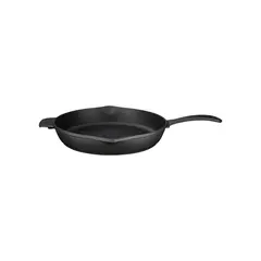 Cast iron τηγάνι στρογγυλό, μαύρο, φ28cm, σμάλτο 1 στρώσεως, 1 ψήσιμo, 3kg, LAVA LV.ECO.Y.TV.28