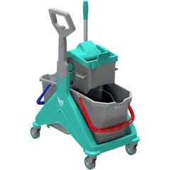 Καρότσι NICKITA WIZ σφουγγαρίσματος με τη νέα Πρέσα WIZ & 2 κουβάδες 15lt, TTS Cleaning NICKITA-WIZ-15