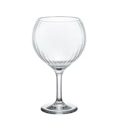 Ποτήρι πλαστικό PC Gin/Cocktail με κάθετες γραμμές, 64cl, φ11.2xΥ19.1cm, 142gr, Twilight 1, Morleos (τιμή για 6 τεμάχια) MORLEOS.JC1006-640T