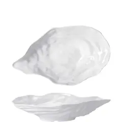 Πιατέλα σε σχήμα κοχυλιού Μελαμίνης, 35x20xY7cm, λευκή, Morleos (τιμή για 6 τεμάχια) MORLEOS.B538