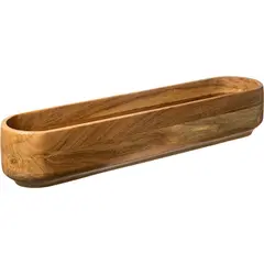 Ξύλινο μπωλ παρουσίασης, οβάλ 65x18xΥ11.5cm, Σειρά Life, Abert V330443003