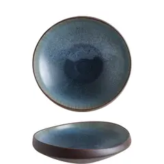 Πιάτο Βαθύ πορσελάνης 26cm, Ασύμετρο rim, Lagoon ocean, BONNA (τιμή για 6 τεμάχια) LAGOC26CK