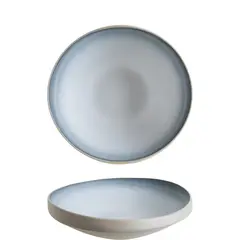 Πιάτο Βαθύ πορσελάνης 26cm, Ασύμετρο rim, Crater, BONNA (τιμή για 6 τεμάχια) CRT26CK