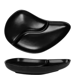 Πιάτο για μύδια, Επισμαλτωμένο Stoneware, 38x23.5cm, μαύρο ματ, made in France, InSitu (τιμή για 6 τεμάχια) IS.051455