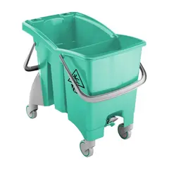 Κουβάς δίχωρος σφουγγαρίσματος 30 Lt, με ρόδες, 56x38xΥ54cm, πράσινος, TTS Cleaning ACTION-PRO/GN