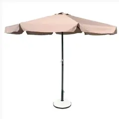 Z.E925,2 ΟΜΠΡΕΛΑ αλουμινίου Ύφασμα μπεζ/σκελετός ανθρακί Φ 2m (H 2,2m)