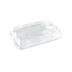 Καπάκι Διάφανο Ορθoγώνιο 35x24x6.5cm, RPET, Μίας Χρήσης (τιμή για 50 τεμάχια) DOM52314-50
