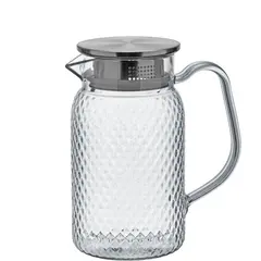 Κανάτα πλαστική PC με χερούλι & καπάκι/παγοστατη, 1Lt, 10.5xΥ18.2cm, 296gr, MORLEOS.SH1003-1000