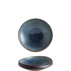 Πιάτο Βαθύ πορσελάνης 21cm, Aσύμμετρο rim, Lagoon ocean, BONNA (τιμή για 6 τεμάχια) LAGOC21CK