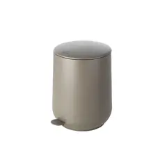 Κάδος μπάνιου (pedal-bin) πλαστικός, 5 Lt, Soft-Close, 23.5x26.3xΥ29.3cm, με αντιολισθητική βάση, driftwood, σειρά Fjord, Estia ES/02-19976