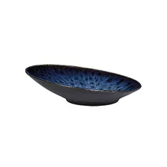 Μπωλ Stoneware επικλεινές 30xΥ8cm, Σειρά Selene, μαύρο/μπλε με reactive γυάλωμα, InSitu  (τιμή για 4 τεμάχια) IS.054295